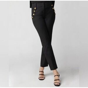 WHBM Jolie Button Straight Luxe Stretch Pant size 2